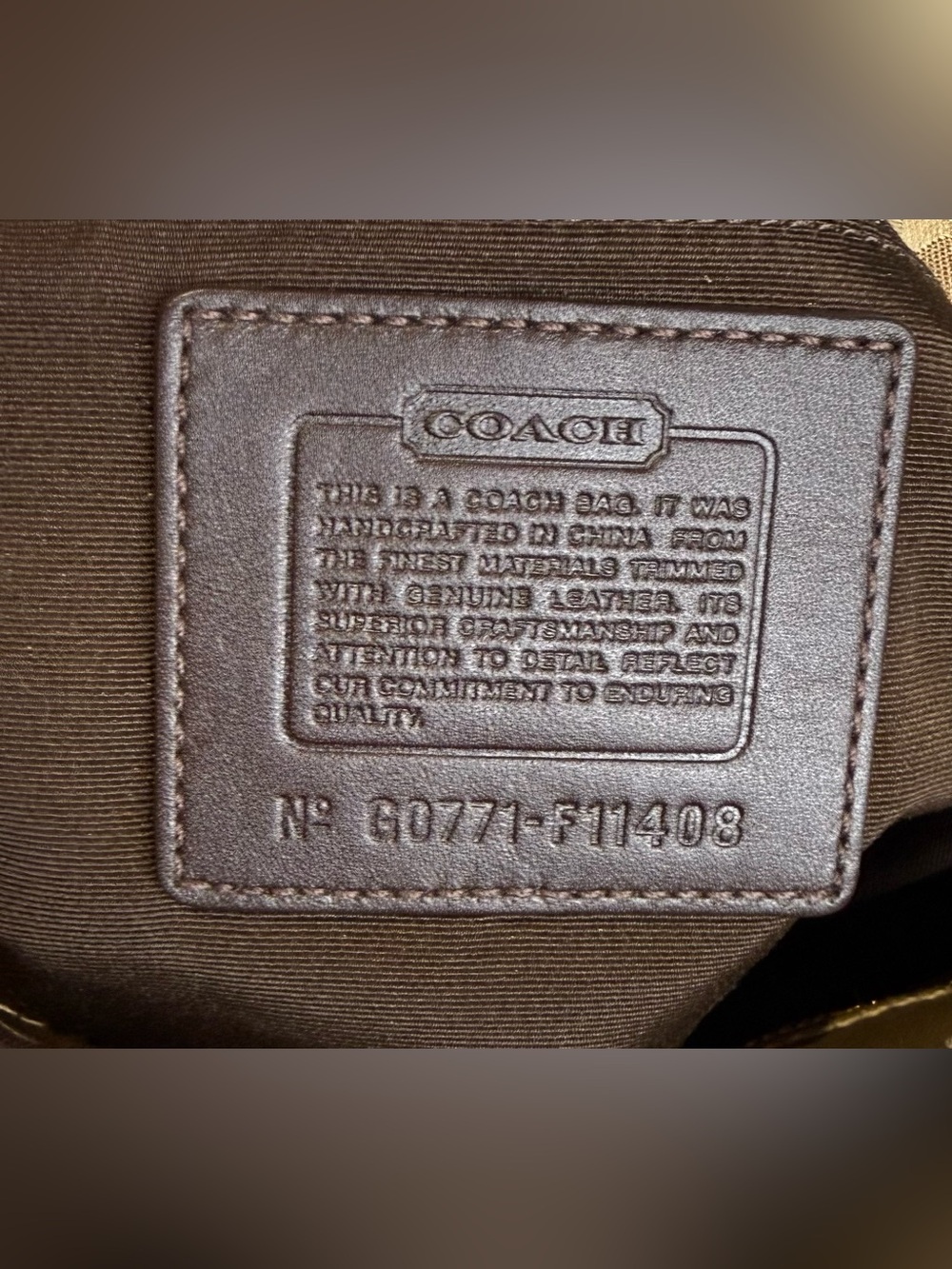 Coach 2007 Holiday Patchwork Tote Like New Condition 11408 - Picture 10 of 10